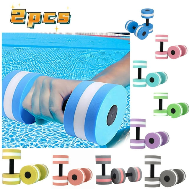 PURJKPU Aquatic Exercise Dumbbells Set of 2 for Water Aerobics Fitness and Pool Exercises