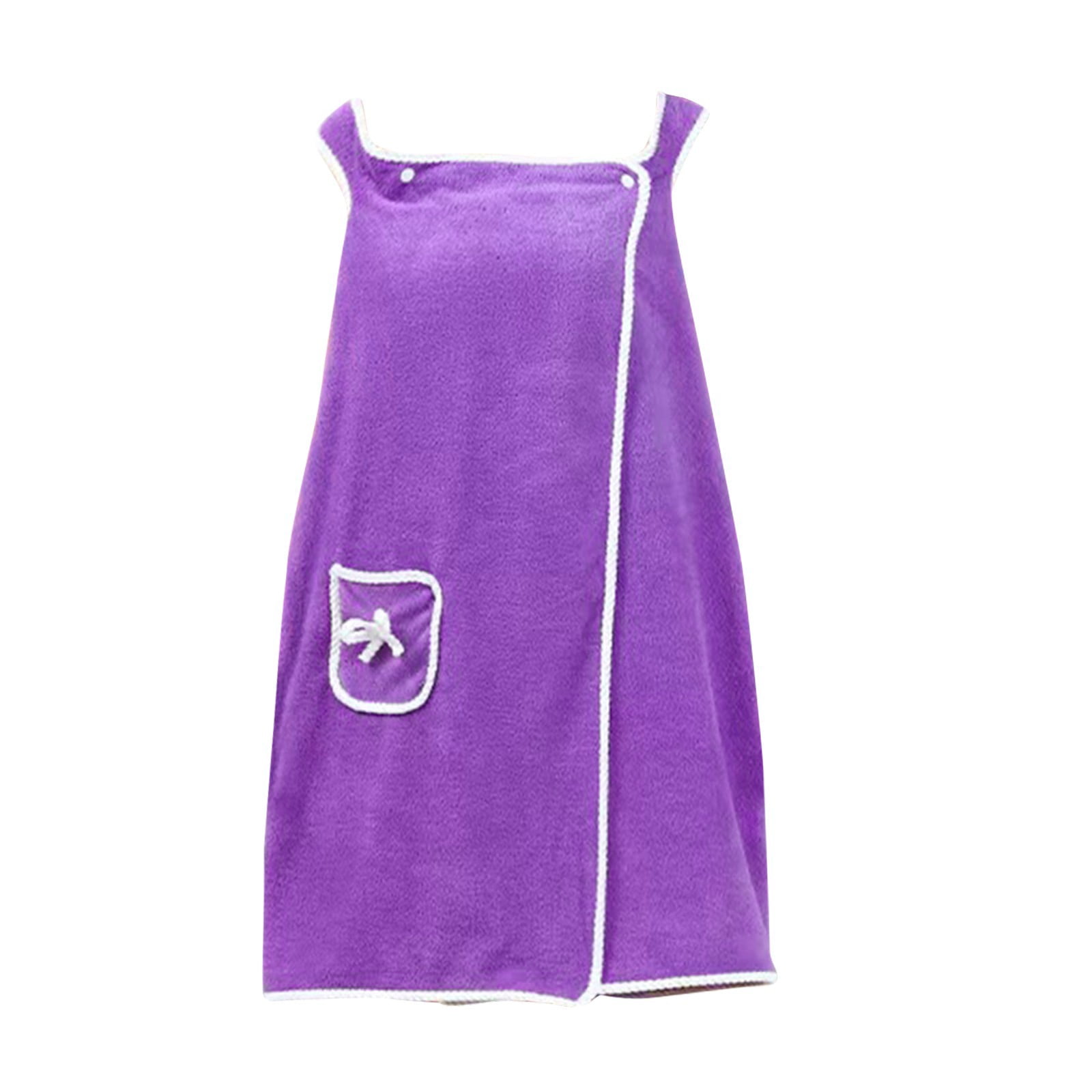 PURJKPU Bath Towel, Shoulder Straps Wearable Women Skirt Dress Bath