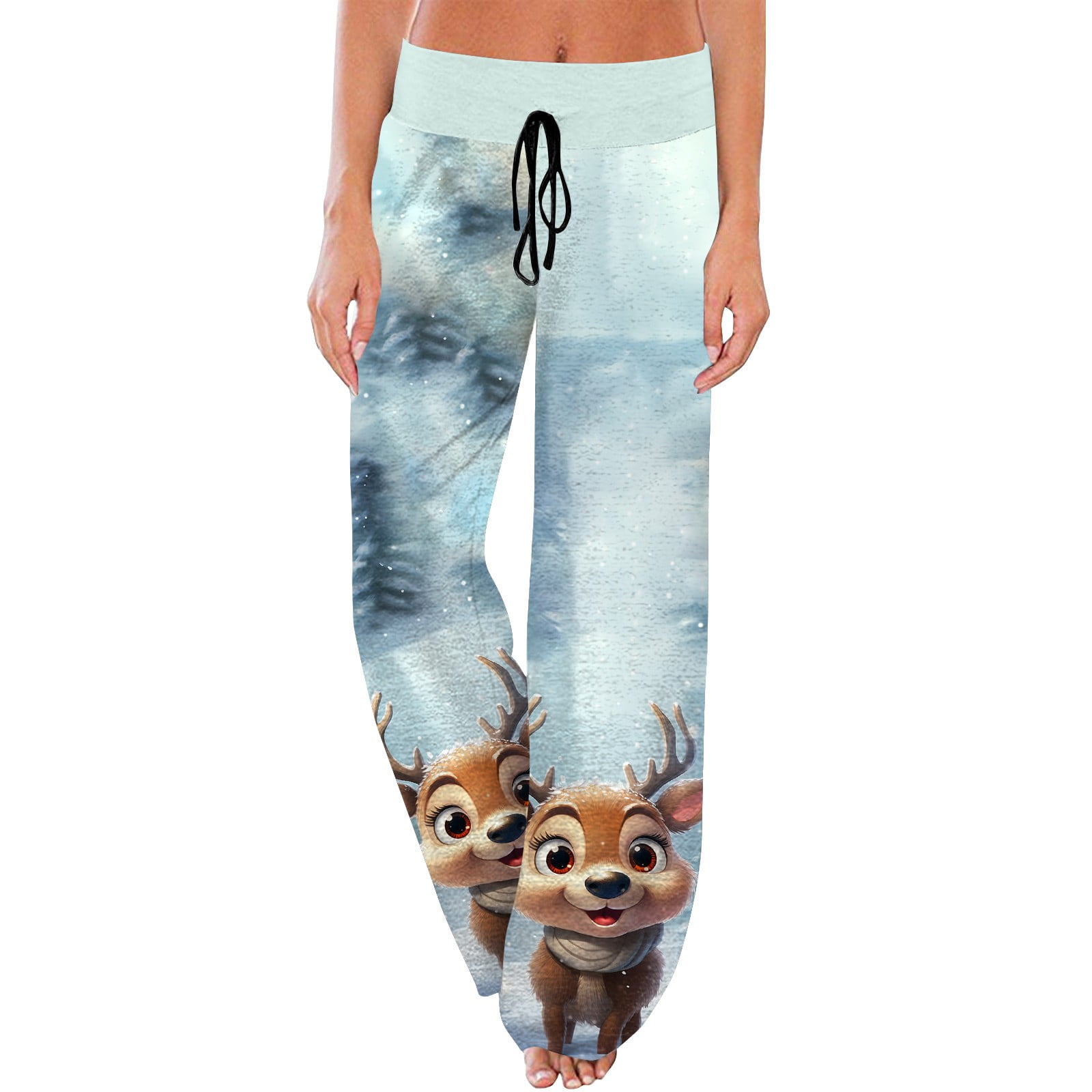 PURJKPU Christmas Pajama Pants for Women Comfy Casual Lounge Bottoms