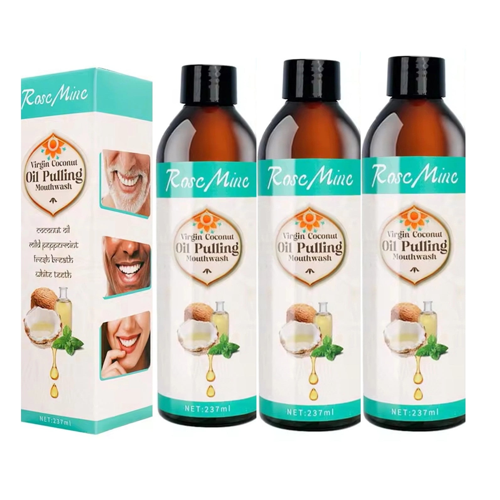 PURJKPU Coconut Oil Pulling for Teeth Whitening, Natural Coconut