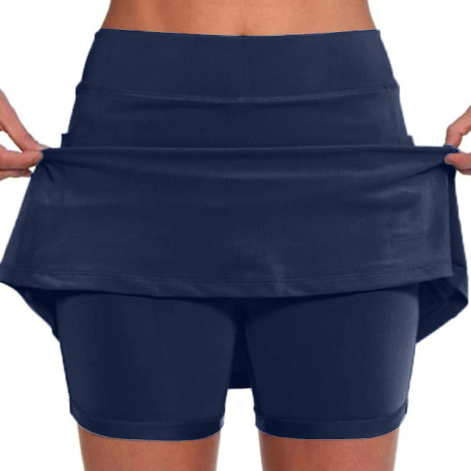 Navy plus size skorts shop