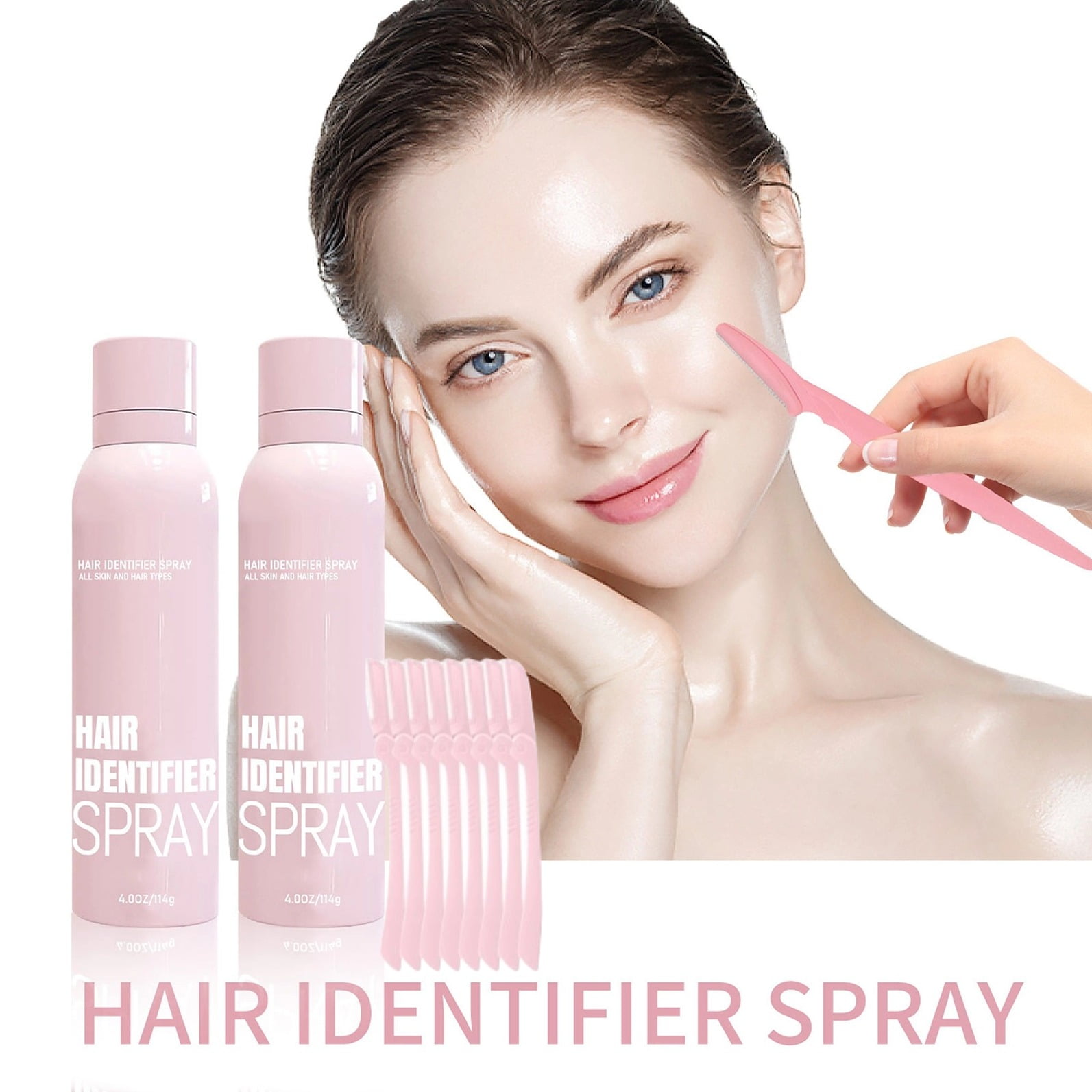 PURJKPU Hair Identifier Spray for Face Shaving, Hair Identifier Spray ...