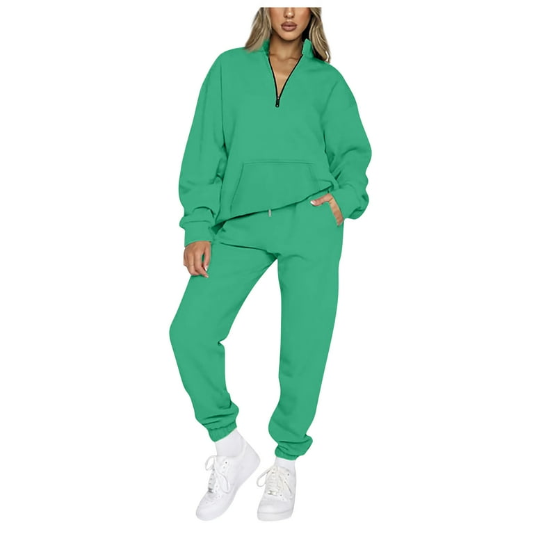Mint green sweatsuit on sale
