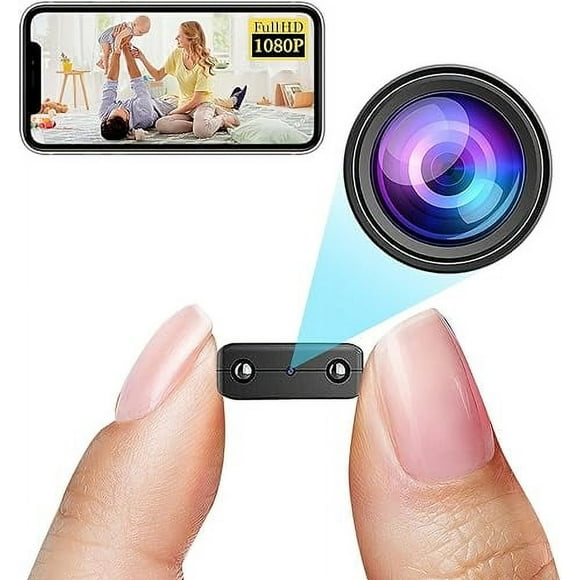 PURJKPU MW3N Mini Camera with Enhanced Motion Detection 1080P Wireless Single Nanny Cam with Night Vision, Black