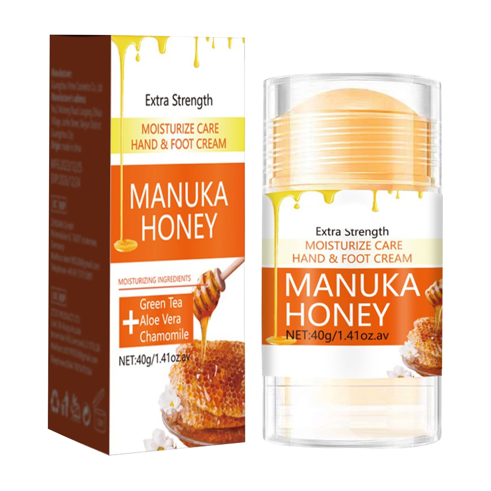 PURJKPU Manuka Honey Hand & Foot Cream,Hand and Foot Repair Cream Stick