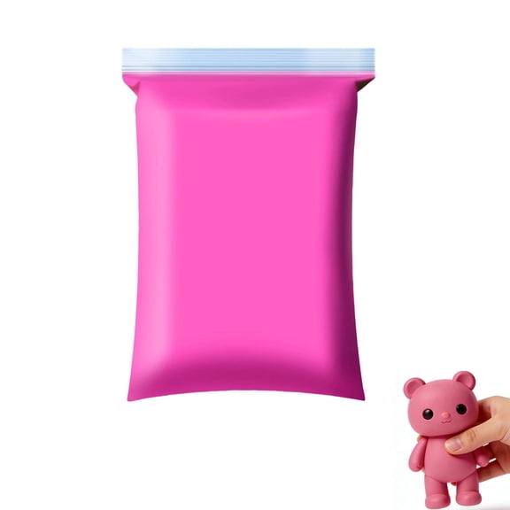 PURJKPU Single Pack Kids Clay, Air Dry Modeling Clay for Kids, Dry Clay for Kids & Foam Clay Air Dry, Colored Air Dry Clay(Purple Pink)