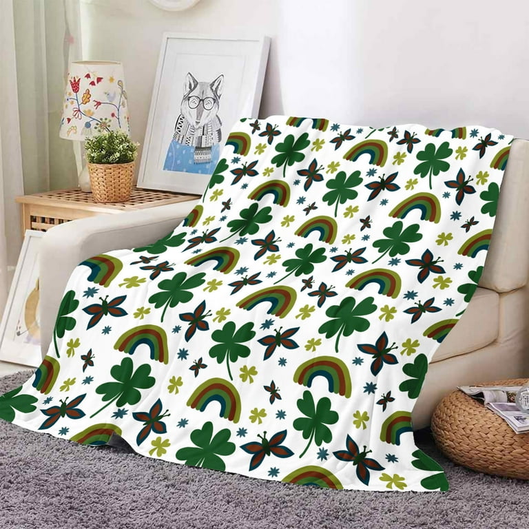 St patricks day fleece blanket sale