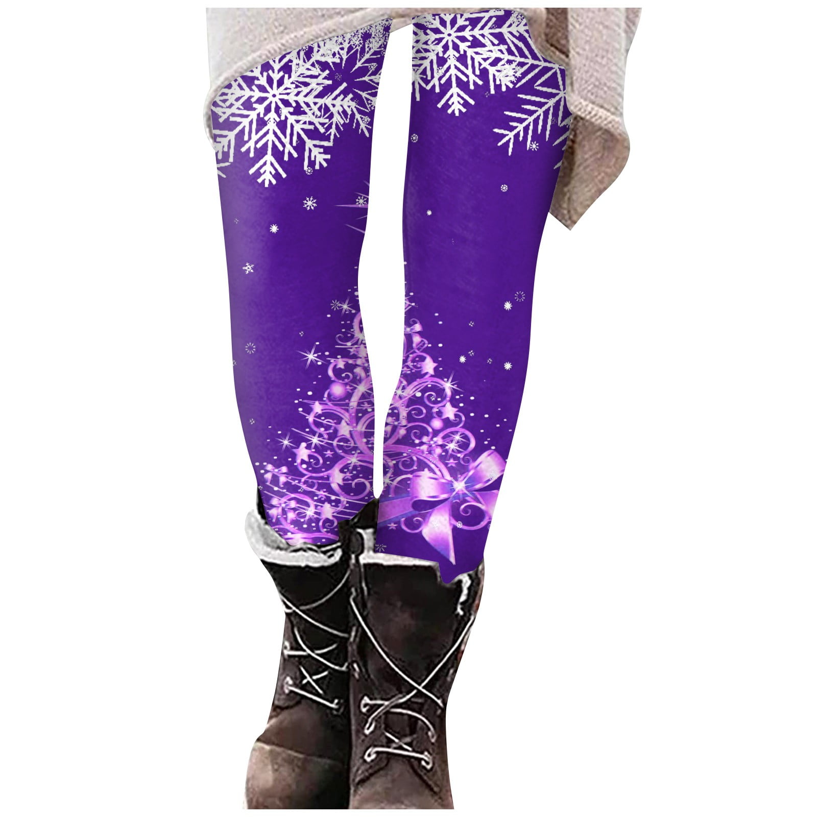 PURJKPU Women Christmas Gym Leggings with Pockets Buttery Soft High
