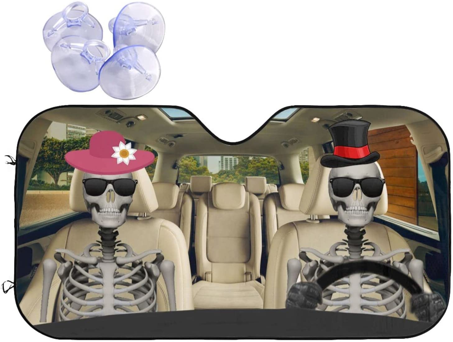 PURKCUYERT Car Windshield Sun Shade Duck Driving Car Sunshade for Car