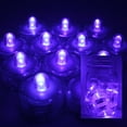 thumbnail image 1 of PURPLE ~ 12 LED Submersible Waterproof Wedding Floral Decoration Tea Lights, 1 of 7