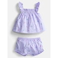 thumbnail image 1 of Wonder Nation Baby Girls Printed Tank Top and Matching Shorts Set, 2-Piece, Sizes 0/3M-24M, 1 of 8