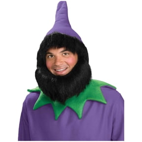 PURPLE ELF HAT W/BEARD