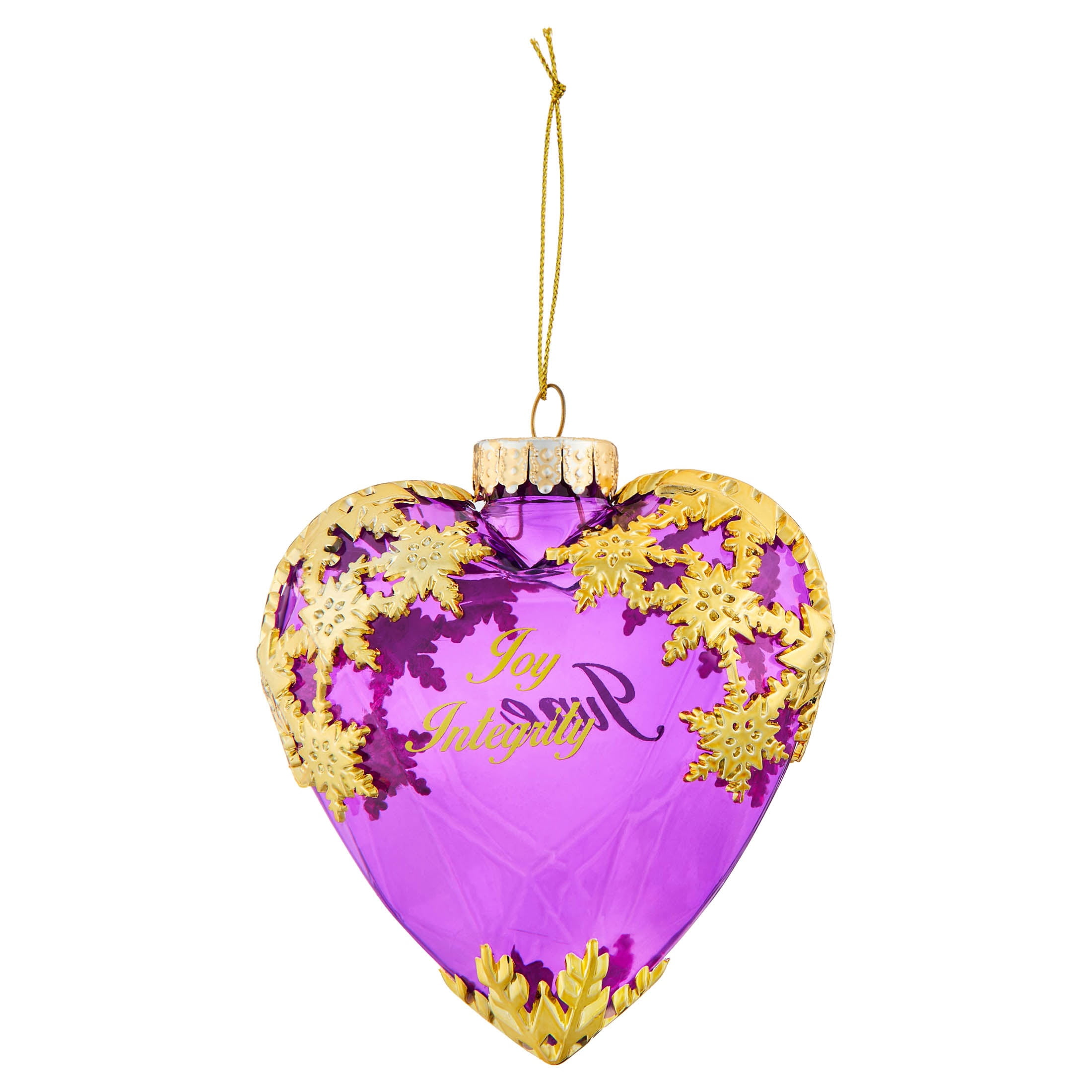 Gold and Purple June Birthstone Christmas Ornament, 4.3", by Holiday Time