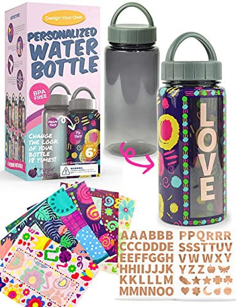 Personalised Kids Water Bottle, School Water Bottle, Nursery Water Bottle,  Pre School Bottle, Birthday Gift, Girls Water Bottle,gym Bottle F 