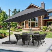 PURPLE LEAF 10x10 Ft Cantilever Umbrella - rated 4.4 stars from 56 reviews