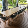 thumbnail image 1 of PURPLE LEAF 11-Piece Patio Dining Set, Aluminum Outdoor Table And 10 All-Weather PE Rattan Chairs With Cushions For Lawn, Garden, Porch, Deep Teak, 1 of 8