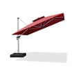 thumbnail image 1 of PURPLE LEAF 11FT Deluxe Square Patio Umbrella, Large Offset Cantilever Umbrella with 360° Rotation, Terra, 1 of 14