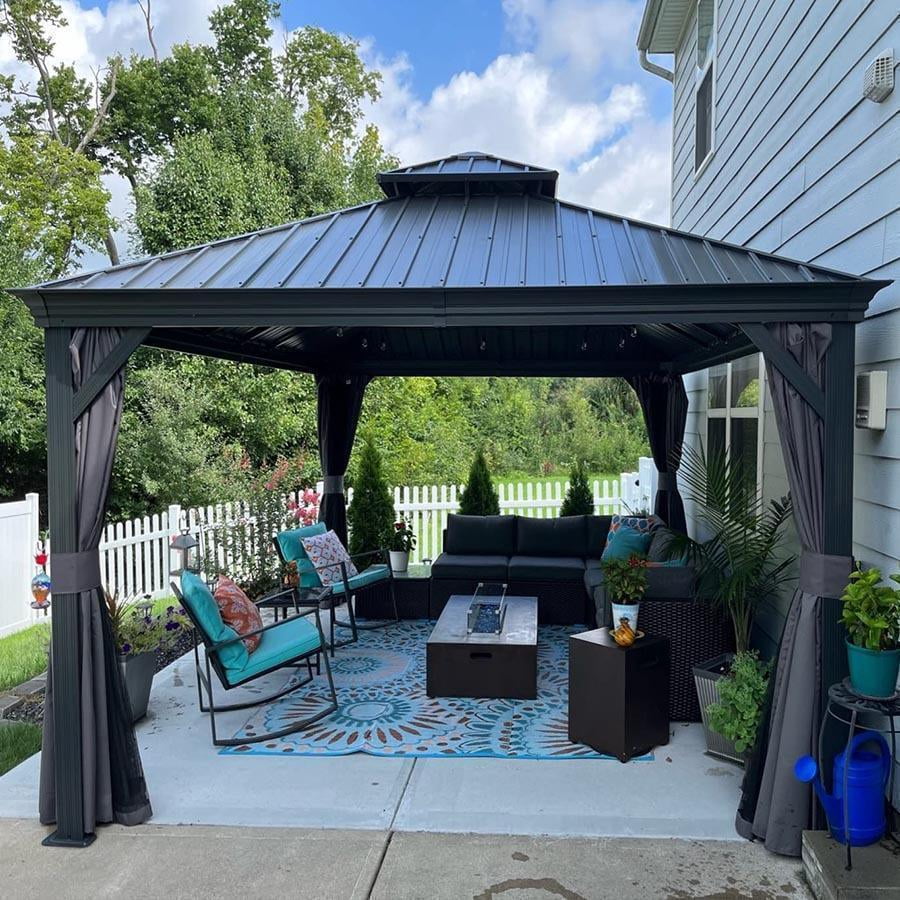 Purple Leaf Hardtop Gazebo