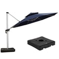 thumbnail image 1 of PURPLE LEAF 13FT Deluxe Round Patio Umbrella with Base, Large Offset Cantilever Umbrella with 360° Rotation, Navy Blue, 1 of 14