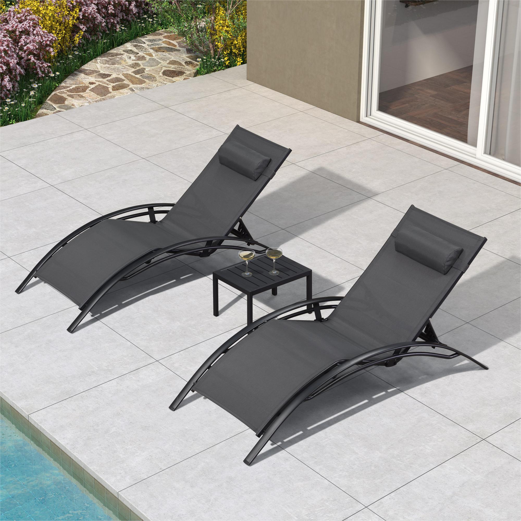 Step2 Vero Pool Lounger White Pool Lounge Chair Sleek, Durable