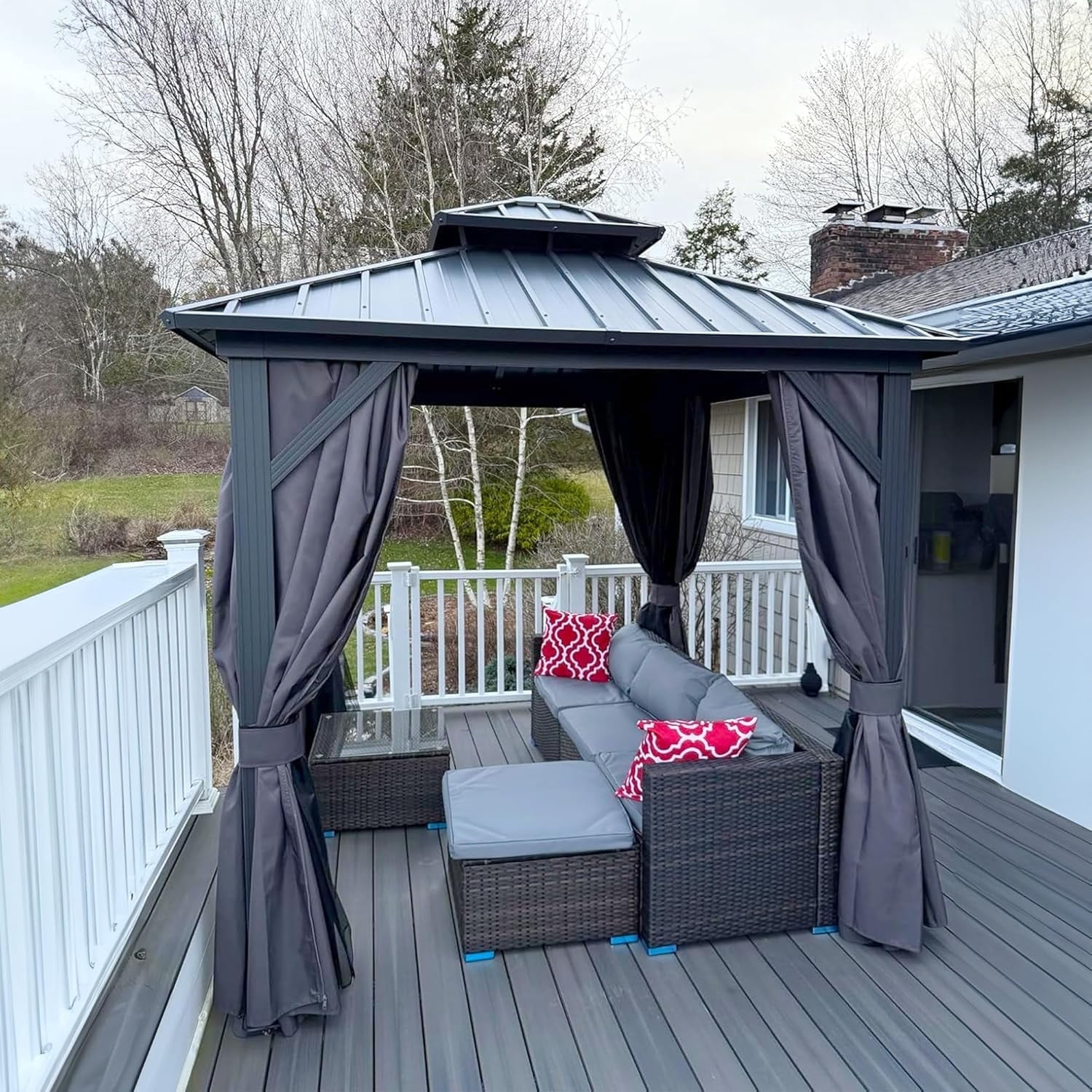 Purple Leaf Hardtop Gazebo - Thumbnail 5