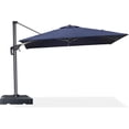 thumbnail image 1 of PURPLE LEAF 8'x8' Offset Cantilever Umbrella with 360° Rotation 7' High Outdoor Patio Umbrella with Weighted Base for Poolside, Deck, Garden Navy Blue, 1 of 8
