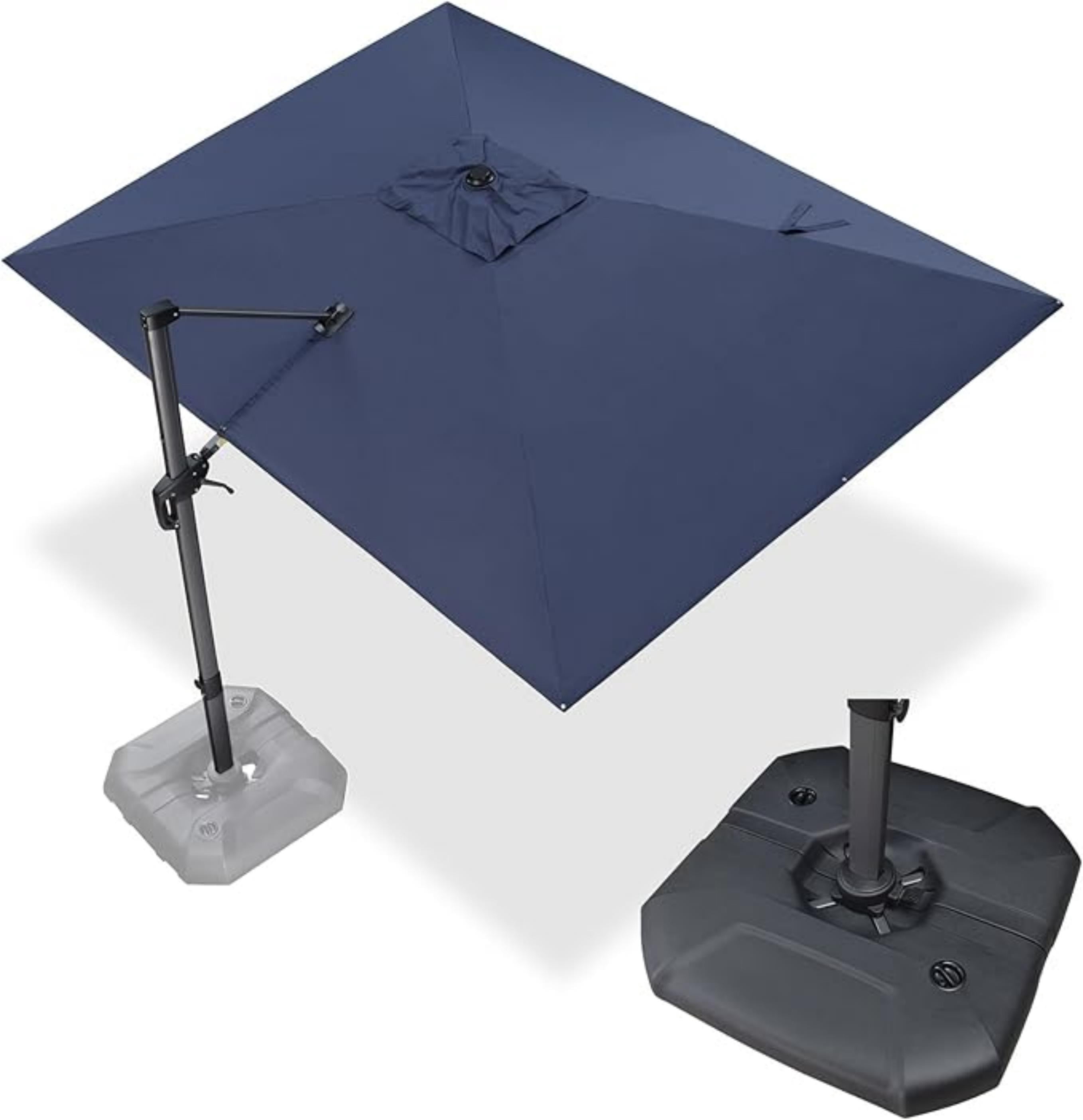 PURPLE LEAF 9' X 11.5' Cantilever Outdoor Rectangle Umbrella Patio ...