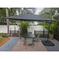 thumbnail image 1 of PURPLE LEAF 9x9 Ft Cantilever Umbrella Square Outdoor Patio Umbrella Large Offset Hanging Umbrella Aluminum Umbrella with 360°Rotation Adjustable Garden Pool Umbrella,Gray, 1 of 16
