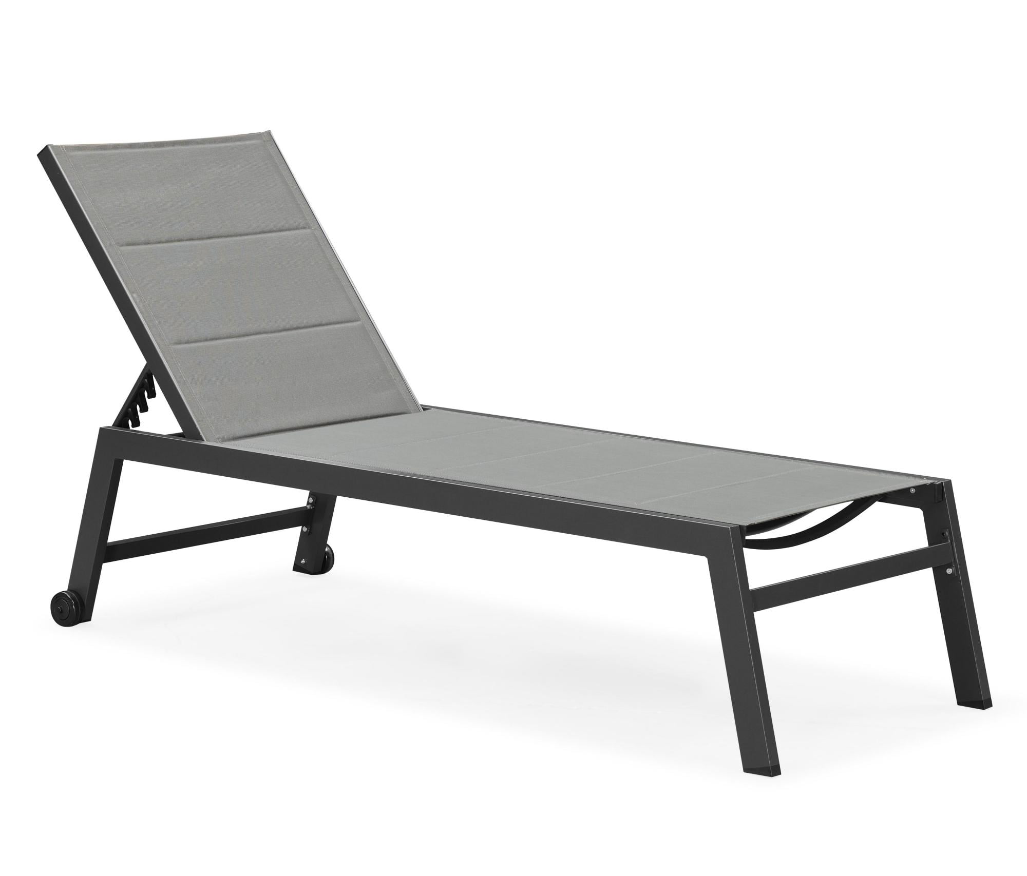 PURPLE LEAF Extra Large Outdoor Chaise Lounge 2 Pieces Aluminum Patio ...