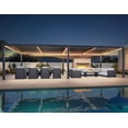 thumbnail image 1 of PURPLE LEAF Louvered Pergola 92KS 11.5' x 27.5' with LED Lights Oversized Aluminum Outdoor Pergola with Adjustable Roof for Patio Deck Garden Yard Gray, 1 of 10