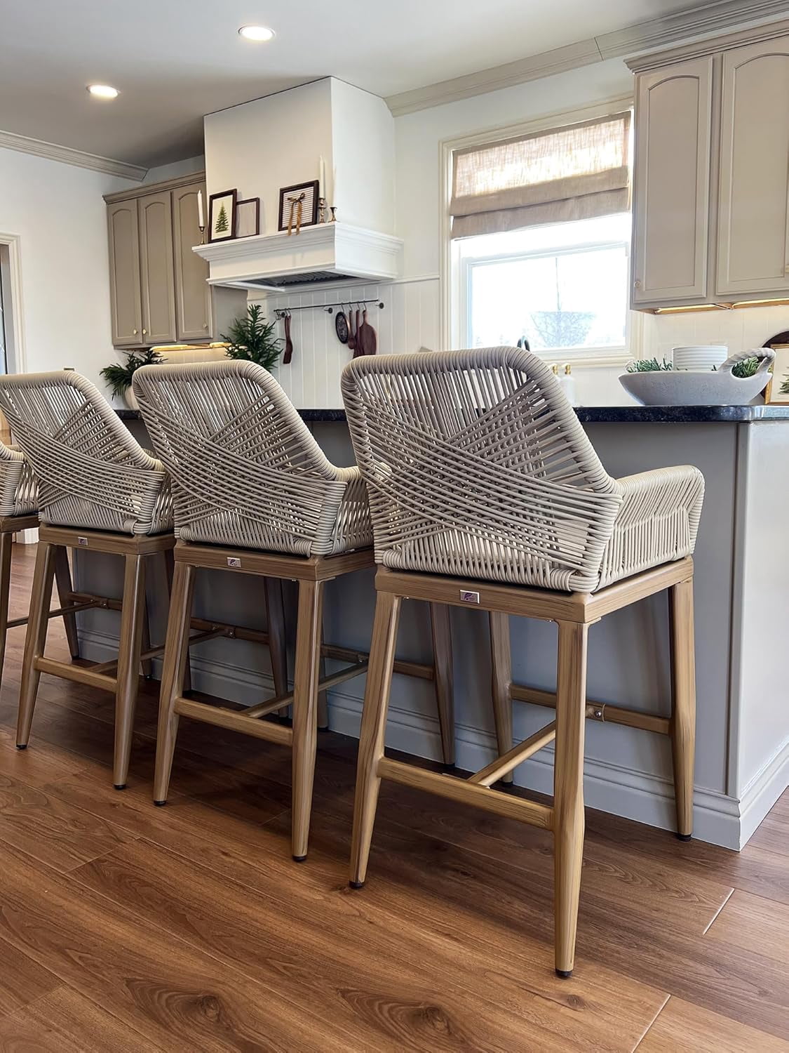 Purple Leaf Bar Stools