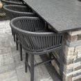 thumbnail image 1 of PURPLE LEAF Outdoor Bar Height Stools Set of 2, Patio Woven Aluminum Barstools Bar Chairs with Back and Cushions for Balcony Garden Indoor Kitchen Outside, Gray, 1 of 10