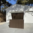 thumbnail image 1 of PURPLE LEAF Outdoor Deck Box 120 Gallon Waterproof Lockable Storage Box Container with Lid Deck Organization for Patio Cushions Side Table Pool Accessories Garden Tools, Brown, 1 of 13