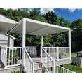 thumbnail image 1 of PURPLE LEAF Outdoor Louvered Pergola 12' x 12' White Aluminum Pavilion Modern Shade Structure with 2 Independently Adjustable Weatherproof Hardtop for Patio & Garden, 1 of 9