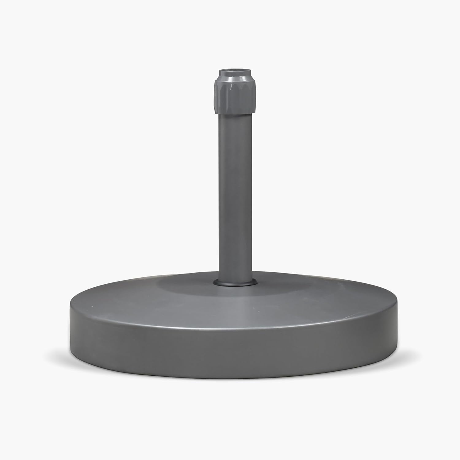 PURPLE LEAF Patio Umbrella Base Stand Market Table Umbrellas Outdoor Heavy Duty Round Concrete Stand 99 LBS Black