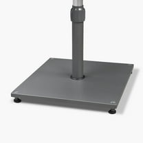 PURPLE LEAF Patio Umbrella Base Stand Market Table Weighted Base Outdoor Heavy Duty Square Steel Plate Stand 44 LBS Black