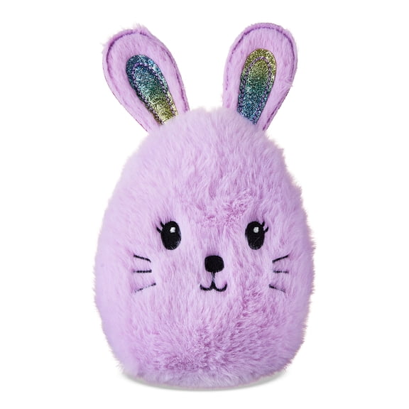 Oval Bunny Plush, Purple, 8", Easter by Way To Celebrate