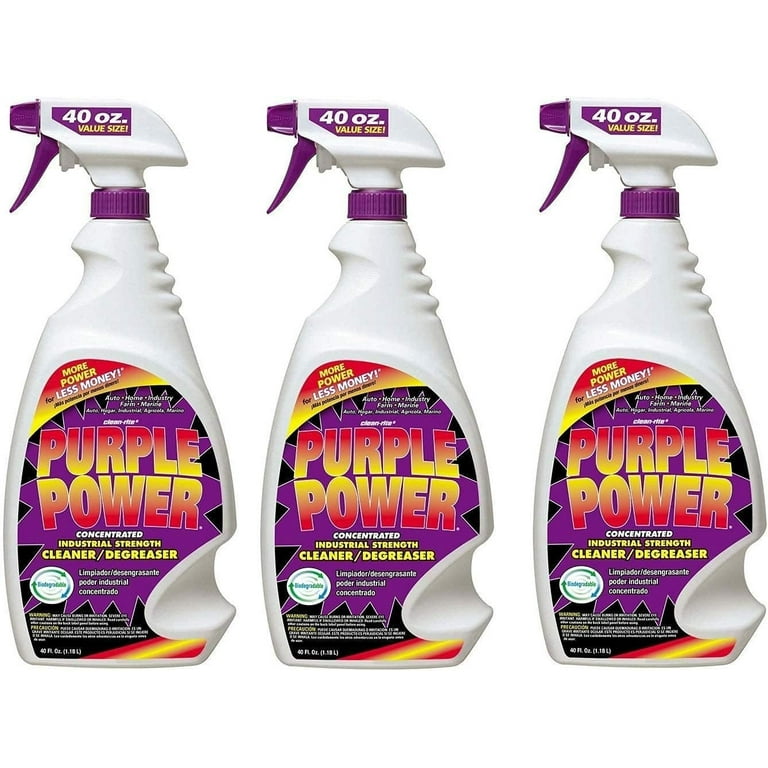 Purple Power 4319ps Industrial Strength Cleaner and Degreaser - 40 oz. - 3 Pack