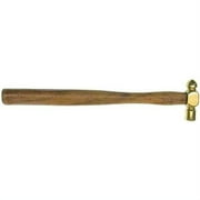 ARTESIA TOOL 10 25.4 cm Brass Ball Pein Hammer 1/2 1.27 cm Striking Surface Spark-Free Solid Wood Handle Ideal for Jewelers & Metal Crafting