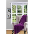 thumbnail image 1 of Gorgeous Home Linen Purple Easy Travel Soft Throw Bed Small Blanket, 1 of 4