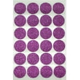 thumbnail image 1 of PURPLE glitter stickers  ( 1" inch 25 mm ) Sparkling Stickers one inch round label dots -  120 pack by Royal Green, 1 of 8