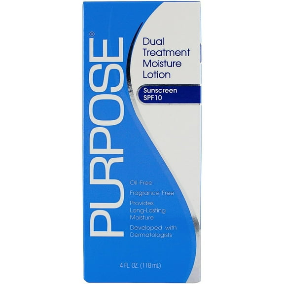 Purpose Dual Treatment Moisture Lotion Sunscreen SPF 10 4 oz