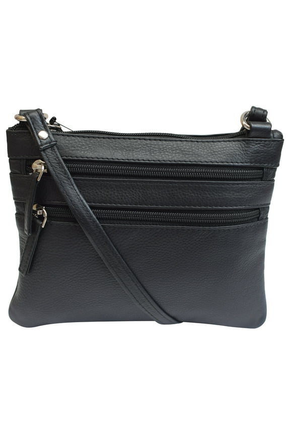 PURSE Cross Body Colors Solid Genuine Leather Handbag Womens Shoulder Strap Bag