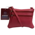 thumbnail image 1 of PURSE Cross Body Colors Solid Genuine Leather Handbag Womens Shoulder Strap Bag, 1 of 46