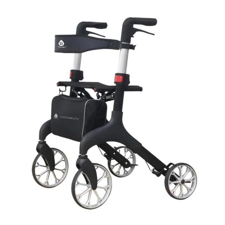 PURSONIC RTF182 Foldable Wheeled Walker with Adjustable Height, 9