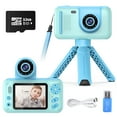 thumbnail image 1 of PURULU Kids Camera with Flip-up Lens for Selfie & Video, HD Digital Camera with 32GB SD Card, Ideal for 3-8 Years Old Girls Boys on Birthday Christmas Party as Gift(Blue）, 1 of 7