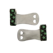 PUSH Athletic Gymnastics Youth Hand Grips Green Stars, XL