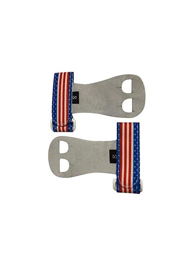 Gymnastics Youth Hand Grips (Pink Band with White Stars, Medium)