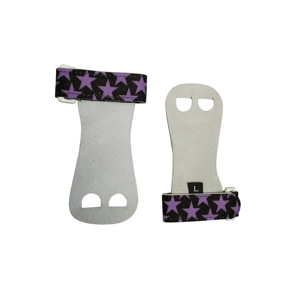 PUSH Athletic Gymnastics Youth Hand Grips (Purple Stars, Medium)