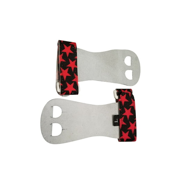 PUSH Athletic Gymnastics Youth Hand Grips (Red Stars, Large)